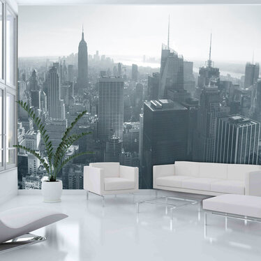Fototapete PANORAMA NEW YORK schwarz-weiß