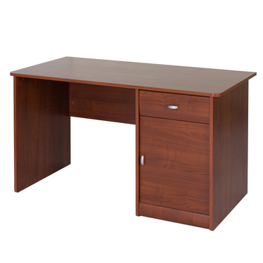 Schreibtisch DERLINGS dunkle Holzoptik