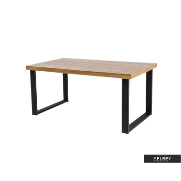 Tisch QILDOR 150x90 cm aus massivem Eichenholz