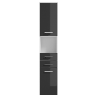 Badschrank CRANSTON weiß / graphitgrau