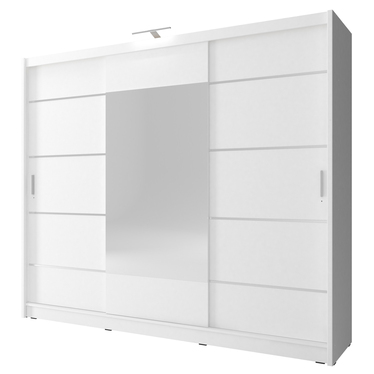 Kleiderschrank ORNOM 250 cm mit Spiegeltür