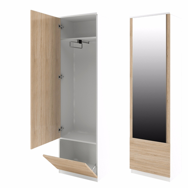 Schrank mit Spiegel KATE (Garderobe, eng)