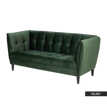 Sofa BELENI dunkelgrün 3-Sitzer