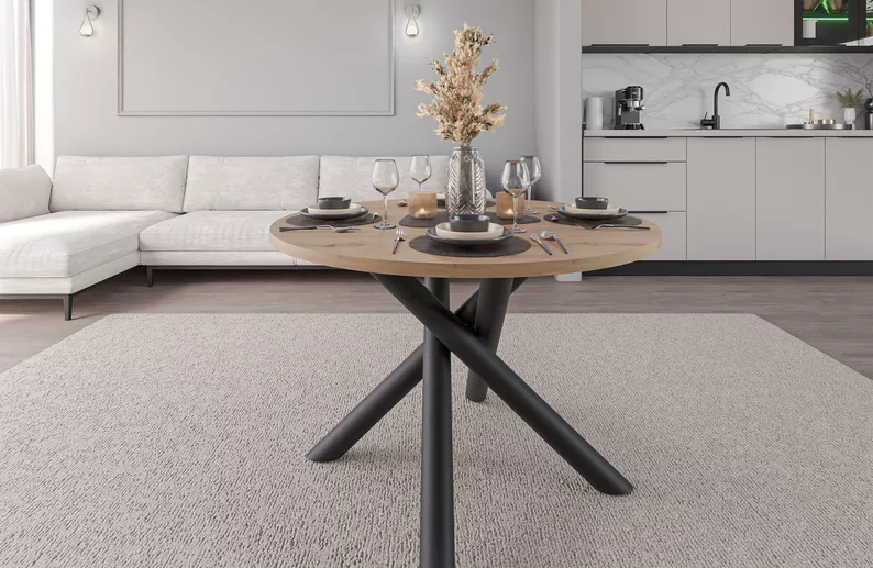 Runder Tisch Fjorn 110 cm Artisan-Eiche