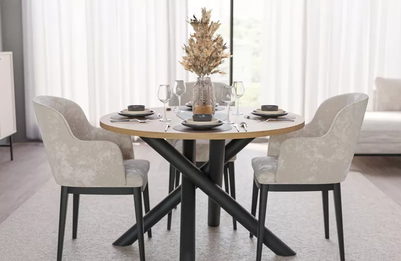 Runder Tisch Fjorn 110 cm Artisan-Eiche