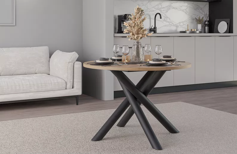 Runder Tisch Fjorn 110 cm Artisan-Eiche