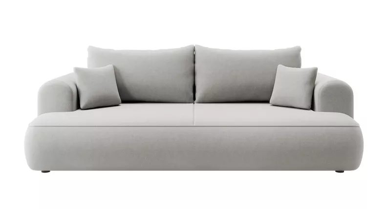 Schlafsofa Ovo grau mit Easy-Clean-Veloursbezug