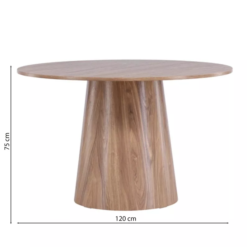 Esszimmertisch Aggreter rund 120 cm natur