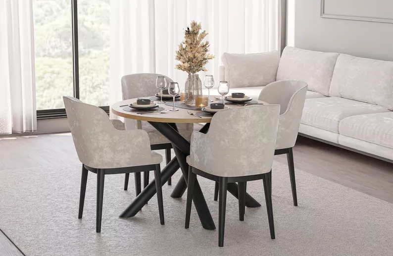 Runder Tisch Fjorn 110 cm Artisan-Eiche