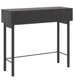 Nolie-Konsole mit Schubladen und Beinen 90 cm Esche Portland Schwarz