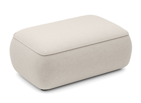Sofa Ovo hellbeige Velours in pflegeleichter Stoffqualität