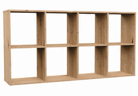 Offenes Regal Malax mit acht Regalen 147 cm Artisan-Eiche