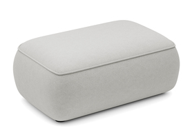 Ovo-Sitzsack grau aus pflegeleichtem Veloursstoff