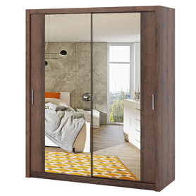 Rinker Schrank 180 cm mit Spiegel Eiche Kloster
