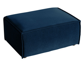 Puff Copertino 65x90 cm schwarz, wasserabweisender Velours