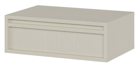 Nachttisch Evo mit hängender Schublade 50 cm Sandbeige