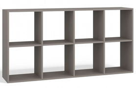 Offenes Regal Malax mit acht Regalen 147 cm grau