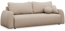 Dreisitzer Schlafsofa Nubelle mit Stauraum, beige, hydrophober Chenille