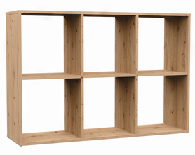 Offenes Regal Malax mit sechs Regalen 110 cm Artisan-Eiche