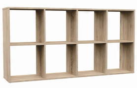 Offenes Regal Malax mit acht Regalen 147 cm Sonoma-Eiche