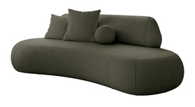 Dreisitzer Sofa Balme grün in pflegeleichter Stoff
