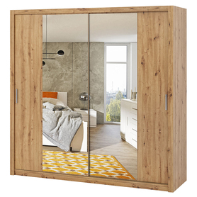 Rinker Schrank 220 cm mit Spiegel Artisan Eiche