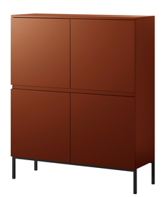 Hochkommode Bemmi 100 cm Ziegelrot
