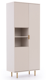 Kleiderschrank Klazby 80 cm mit zwei Regalböden Kaschmir Lamellen