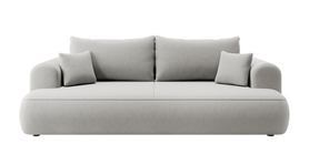 Schlafsofa Ovo grau mit Easy-Clean-Veloursbezug