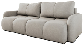 Ecksofa Potto mit Schubladen in graubeige Chenille