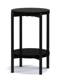 Kaffetisch Kortala rund 40 cm schwarz matt hoch