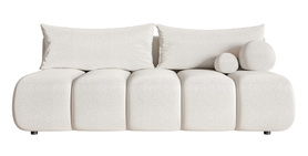 Dreisitzer-Sofa Dandelino Mini mit Schlaf-Funktion Sicuro 60 Chenille