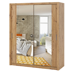 Rinker Schrank 180 cm mit Spiegel Artisan-Eiche