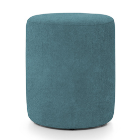 Runde Pufa Seppio 55 cm blau, leicht zu reinigen aus Velours