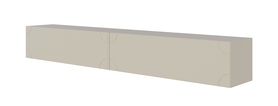 RTV-Sideboard Bisira mit Fräsungen 200 cm Grau Beige