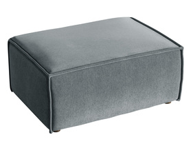 Puff Copertino 65x90 cm schwarz, wasserabweisender Velours