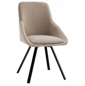 Polsterstuhl Yanii beige Velvet