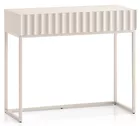 Schminktisch Derriva mit Schublade und geriffelten Fronten 91 cm hellbeige